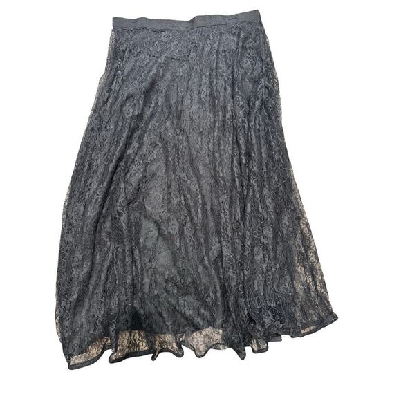 Black 3PC Indian Lace Lehenga Choli Long Sleeves XL New without Tags Timeless - Picture 4 of 8